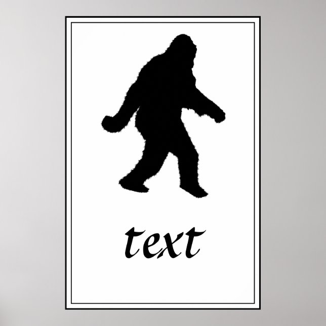 Póster Sasquatch Squatchin' Silhouette (Frente)