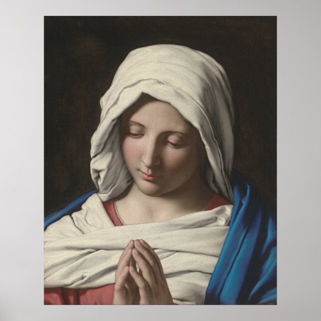 Póster Sassoferrato - Madonna en oración (Frente)