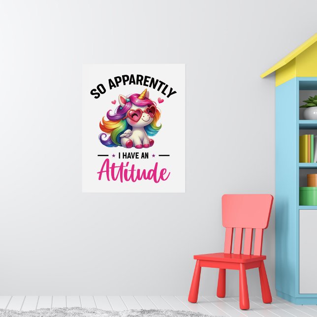 Póster Sassy tengo una actitud (Guardería 1)