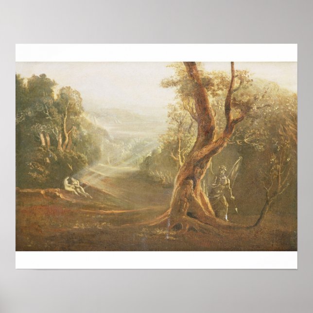 Póster Satan Contemplating Adam and Eve in Paradise, from (Frente)
