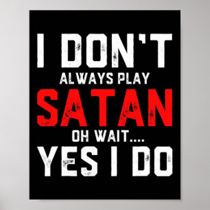 Póster Satan Costume Devil Halloween Costume Satan