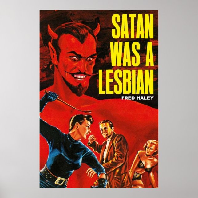 Póster Satan era una lesbiana (Frente)