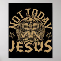 Satanás de Baphomet Satanic No Hoy Jesús Tank TopI