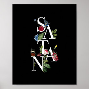 Póster Satanás - Flores