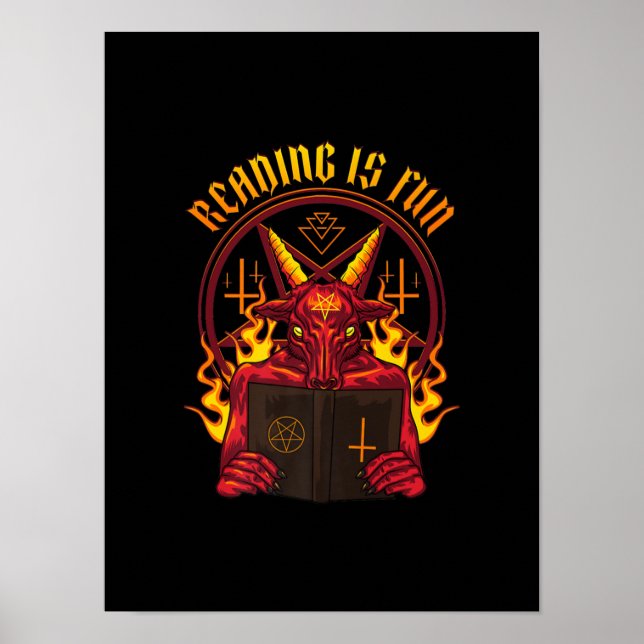 Póster Satanic Pagan Goat Premium (Frente)