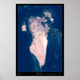 Póster satelital de Baréin