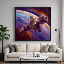 Satélite exótico - Estilo de Ilustracion tecnológi