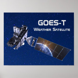 Póster Satélite meteorológico GOES-T