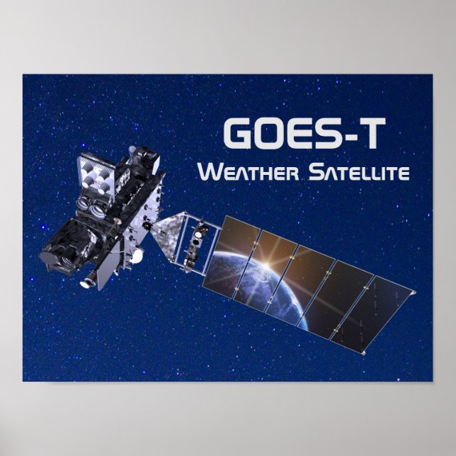 Póster Satélite meteorológico GOES-T (Frente)