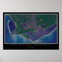Póster Satélite Port Saint Joe - Apalachicola Florida