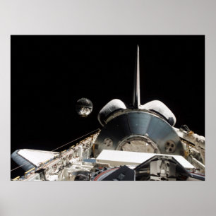 Póster Satélite STARSHINE 2 desplegado desde Endeavor