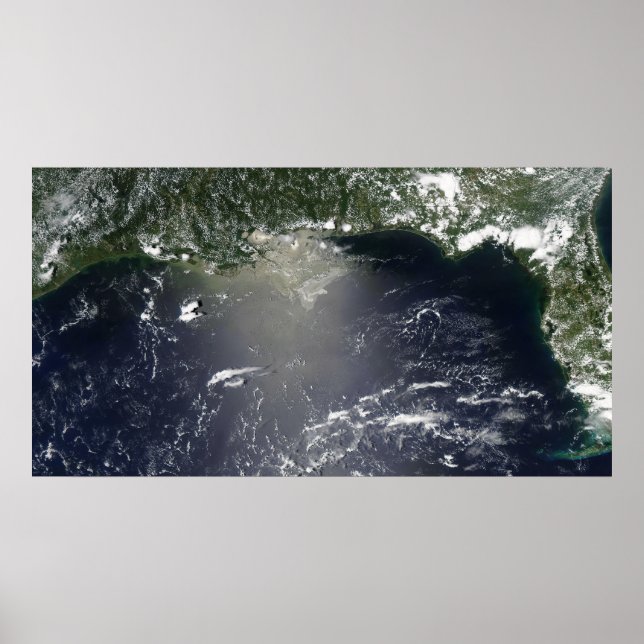 Póster Satellite view of oil leaking (Frente)