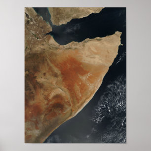Póster Satellite view of the Horn of Africa