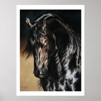 Póster Satino negro - imprimir