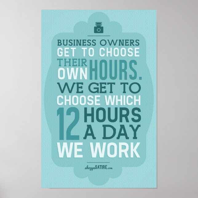 Póster Sátira de compras - Humor para fotógrafos (Frente)