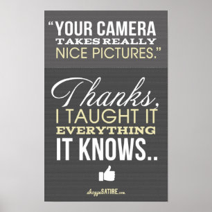 Póster Sátira de compras - Humor para los fotógrafos impr