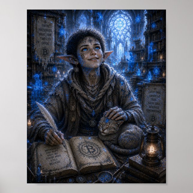 Póster Satisfacción / Cuidador / Biblioteca Sagrada (Frente)