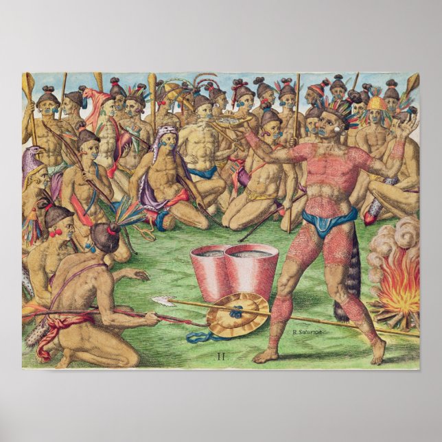 Póster Satoutiona se prepara para la batalla (Frente)