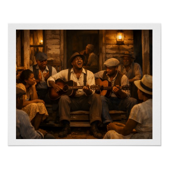 Póster Saturday Night Porch Light Blues (Anverso)