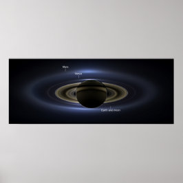 Póster Saturn Eclipse 3 - Etiquetado