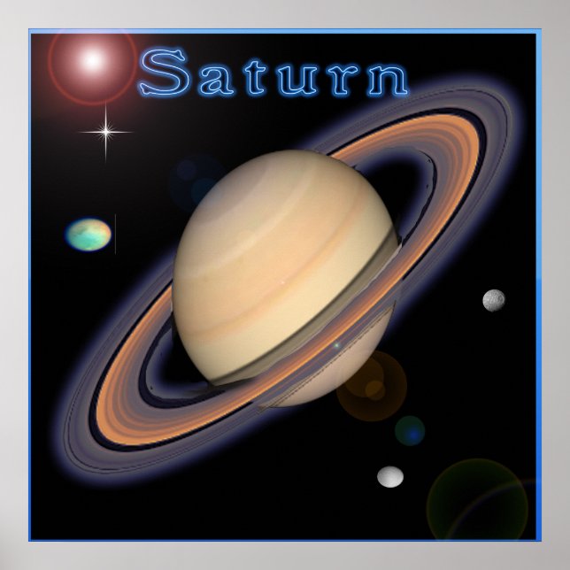 Póster Saturn poster (Frente)