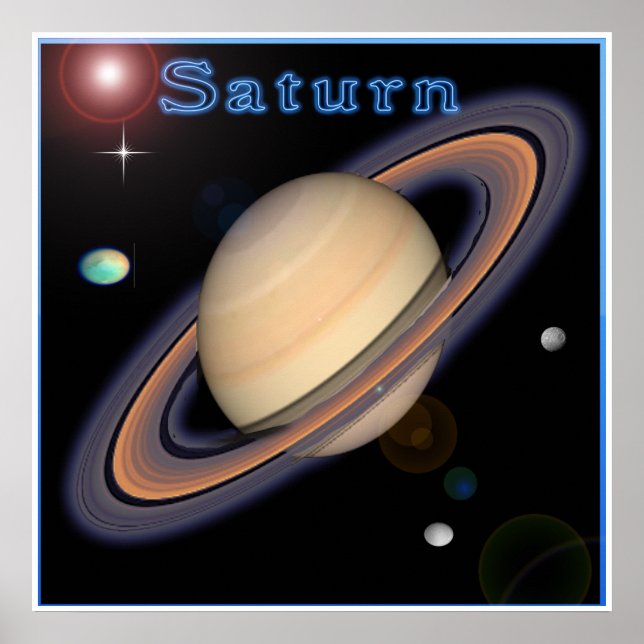 Póster Saturn poster (Frente)