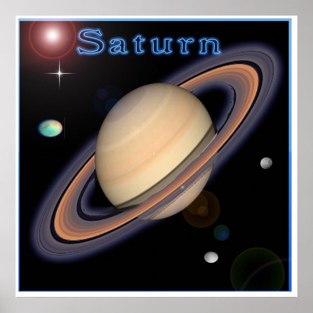 Póster Saturn poster (Frente)