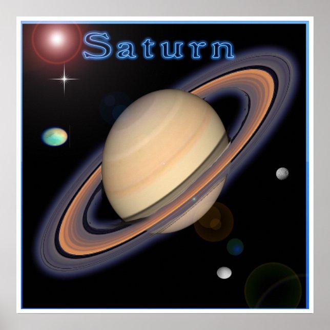 Póster Saturn poster (Frente)