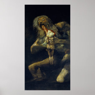 Póster Saturn que devora a su hijo de Francisco de Goya