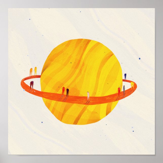 Póster Saturno (Frente)