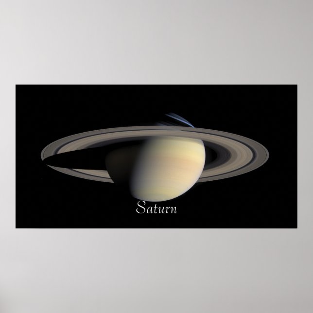 Póster Saturno de Cassini Orbiter (2004-10-06) (Frente)