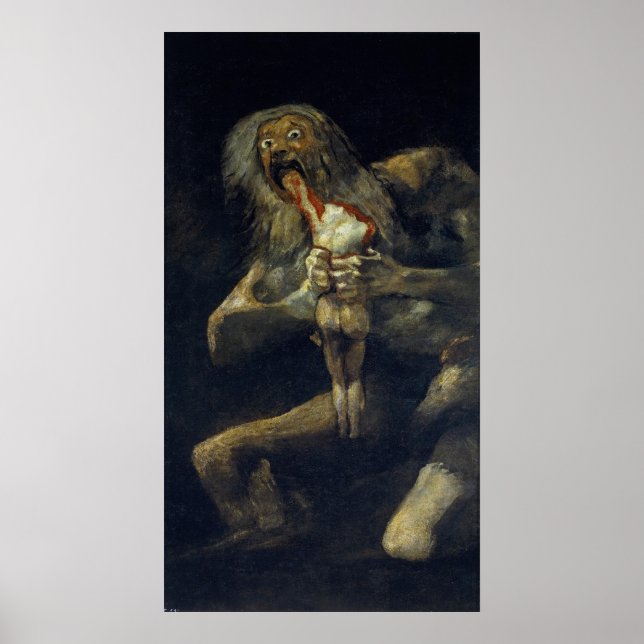 Póster Saturno devorando a su hijo (calidad alta e ilegal (Frente)