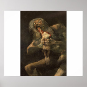 Póster Saturno devorando a su hijo francisco de goya