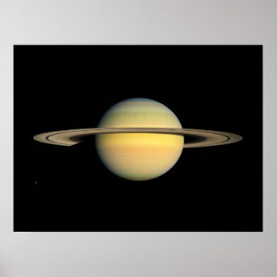 Póster Saturno durante el Equinoccio