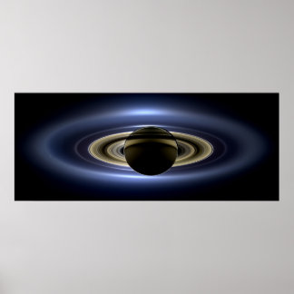 Póster Saturno eclipsó al Sol desde el orbitador Cassini