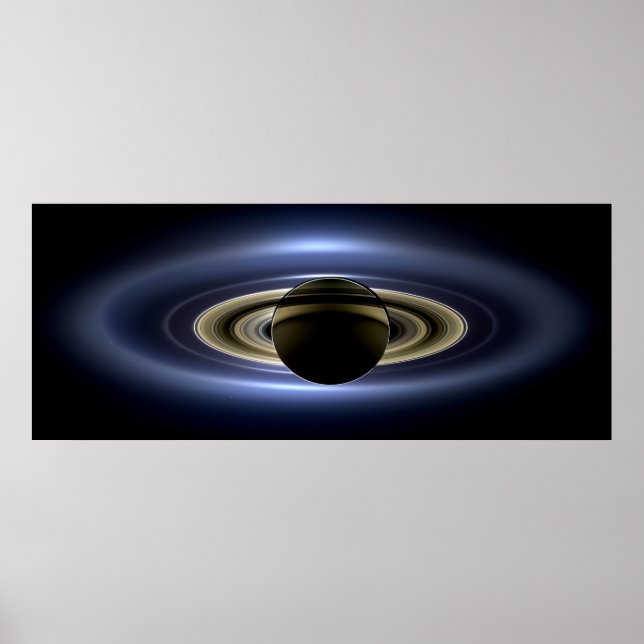 Póster Saturno eclipsó al Sol desde el orbitador Cassini (Frente)