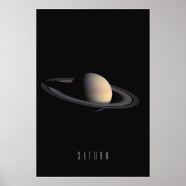 Póster Saturno - El Gigante Anillo y la Joya de Nuestra S