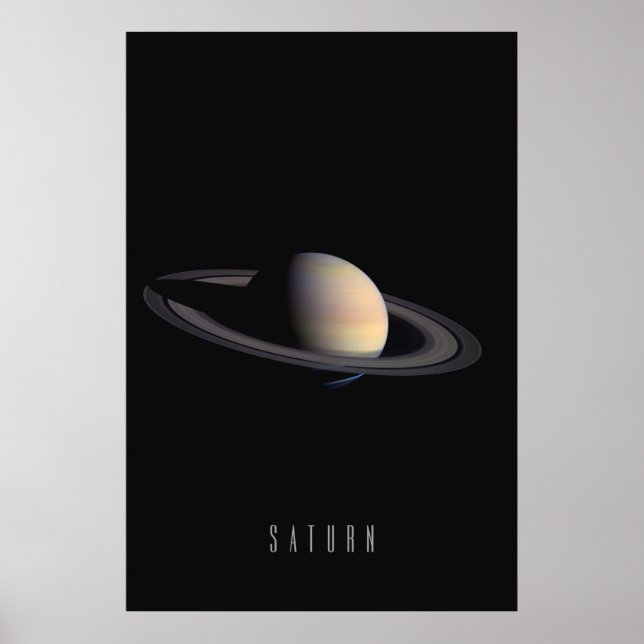 Póster Saturno - El Gigante Anillo y la Joya de Nuestra S (Frente)