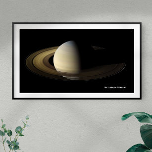 Póster Saturno en el equinoccio de primavera, Cassini-Huy