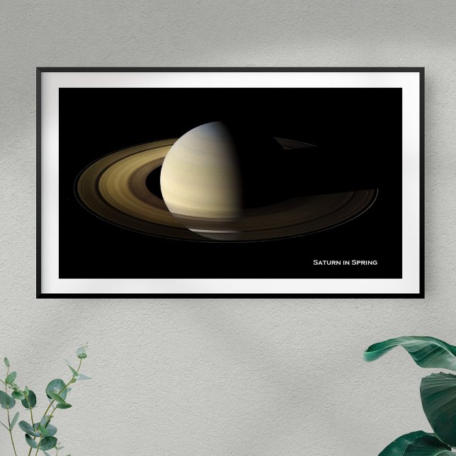 Póster Saturno en el equinoccio de primavera, Cassini-Huy (Subido por el creador)