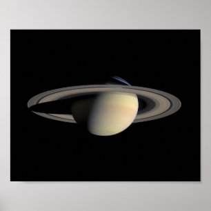 Póster Saturno — mosaico del orbitador Cassini, 2004