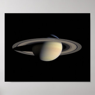 Póster Saturno — mosaico del orbitador Cassini, 2004