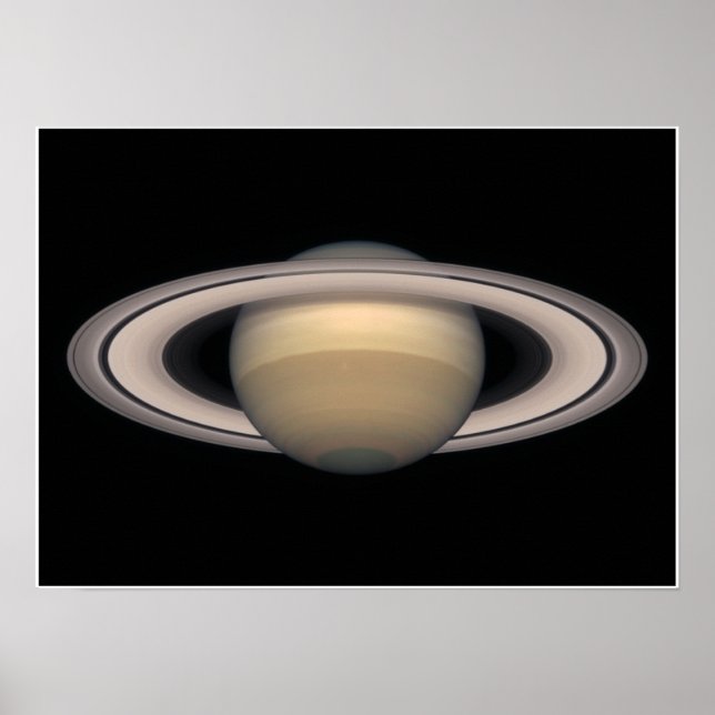 Póster Saturno Poster pequeño - Regalo espacial y astronó (Frente)