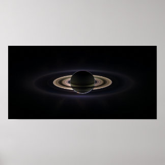 Póster Saturno resplandeciente