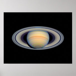Póster Saturno (Telescopio Hubble)