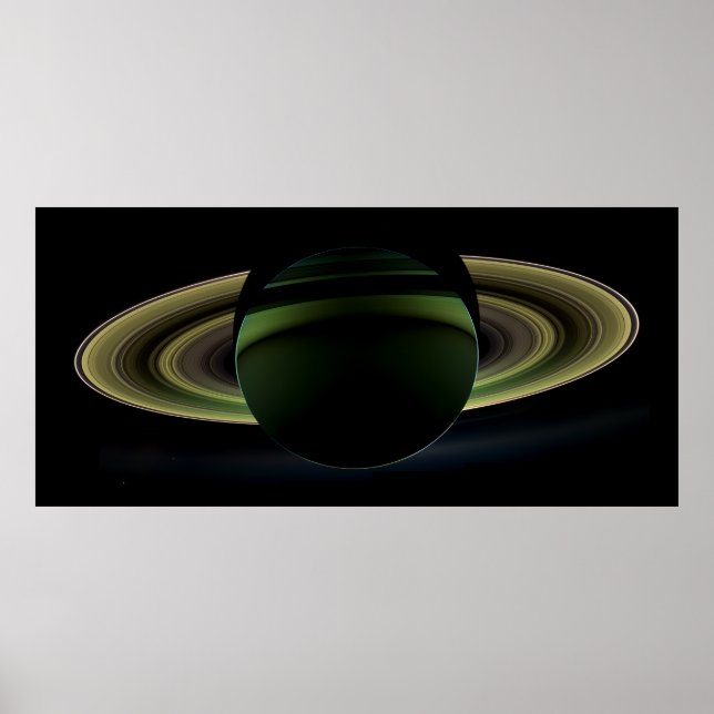 Póster Saturno - Un Splendor Rara Vez Visto (Frente)