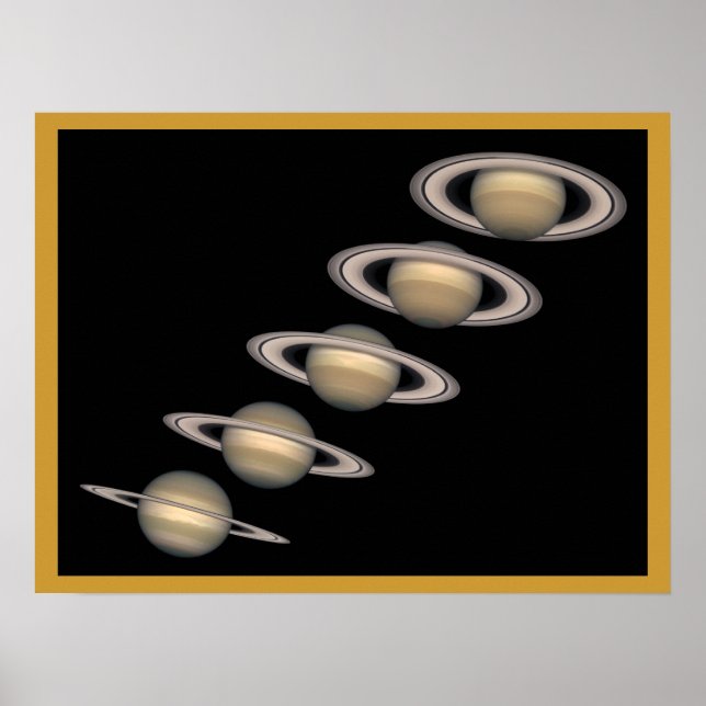 Póster Saturno y anillos (Frente)