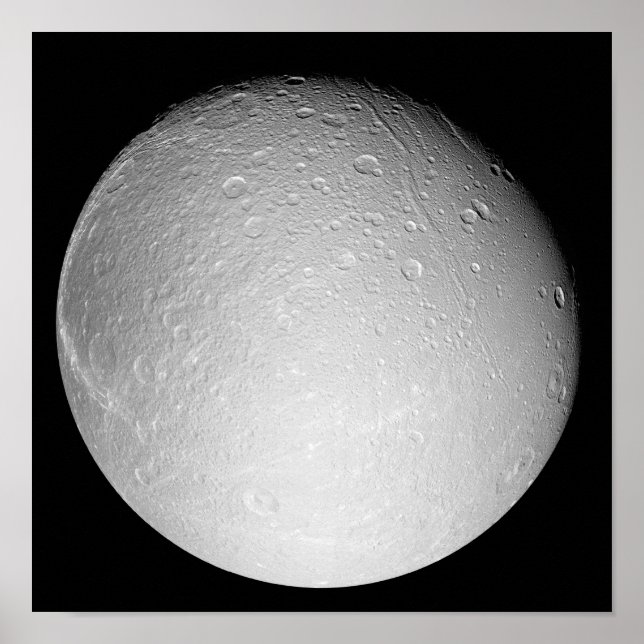 Póster Saturn's moon Dione (Frente)