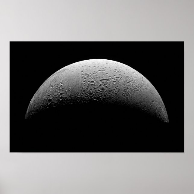 Póster Saturn's moon Enceladus (Frente)