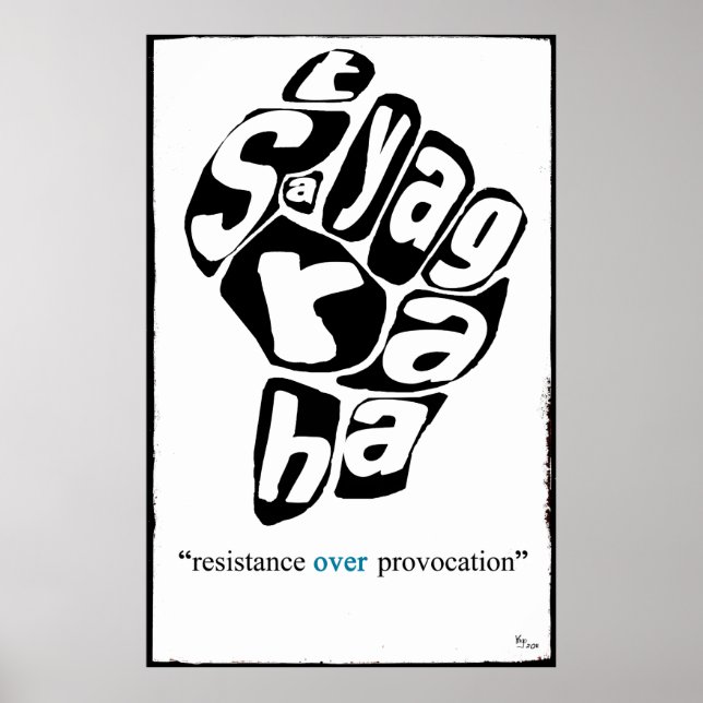PÓSTER SATYAGRAHA (Frente)